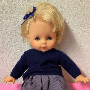 RARE VTG Max Zapf Creations Vinyl and Cloth Girl W Germany 1980s Original Outfit